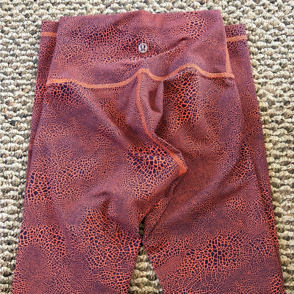 Lululemon Red and Orange Leggings